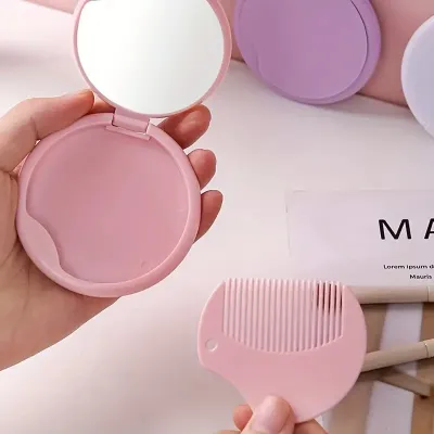 Simple Double Folding Mirror & Comb 